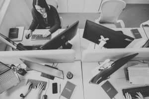 Headley Media colleague working at desk