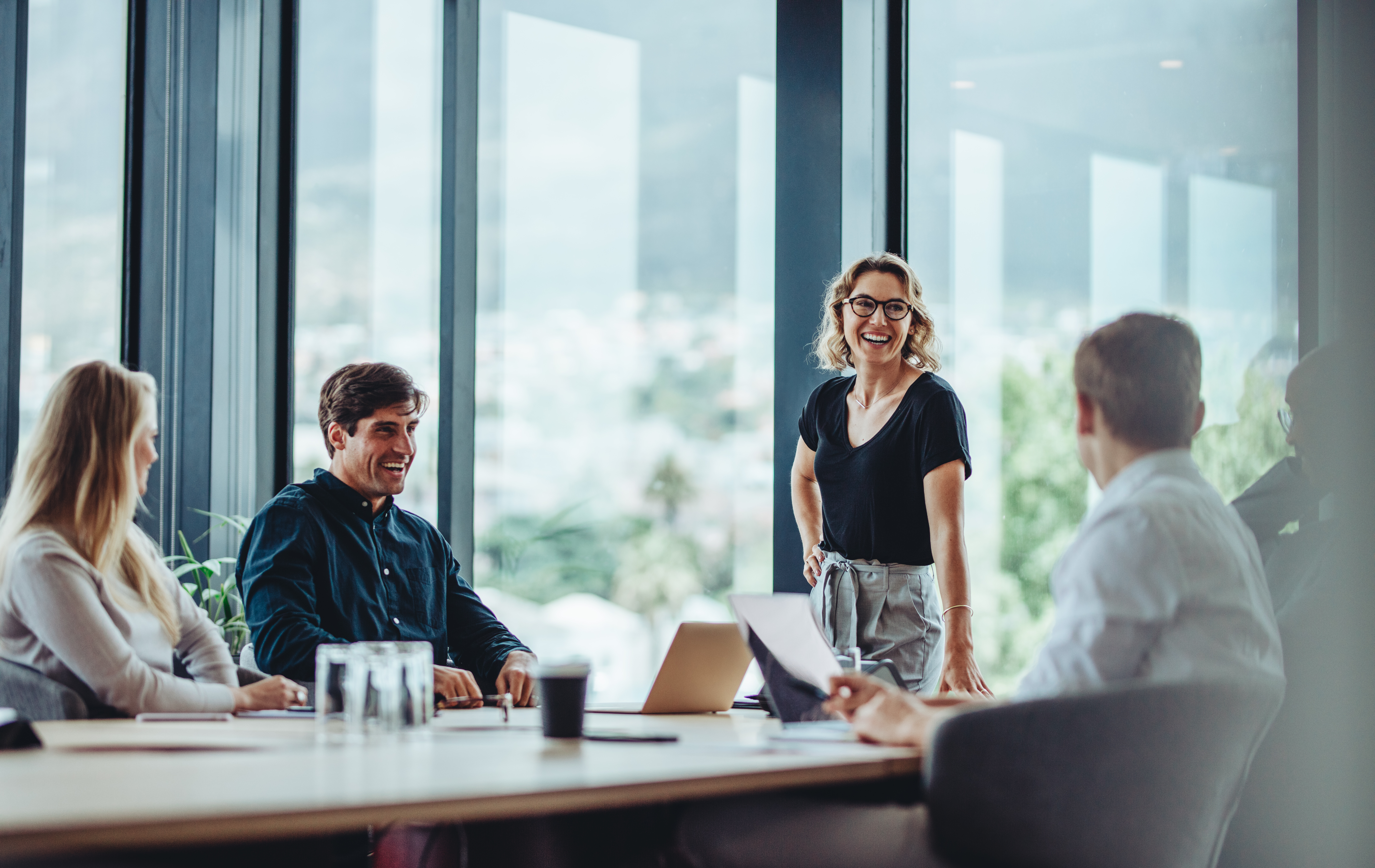 Professionals in a meeting