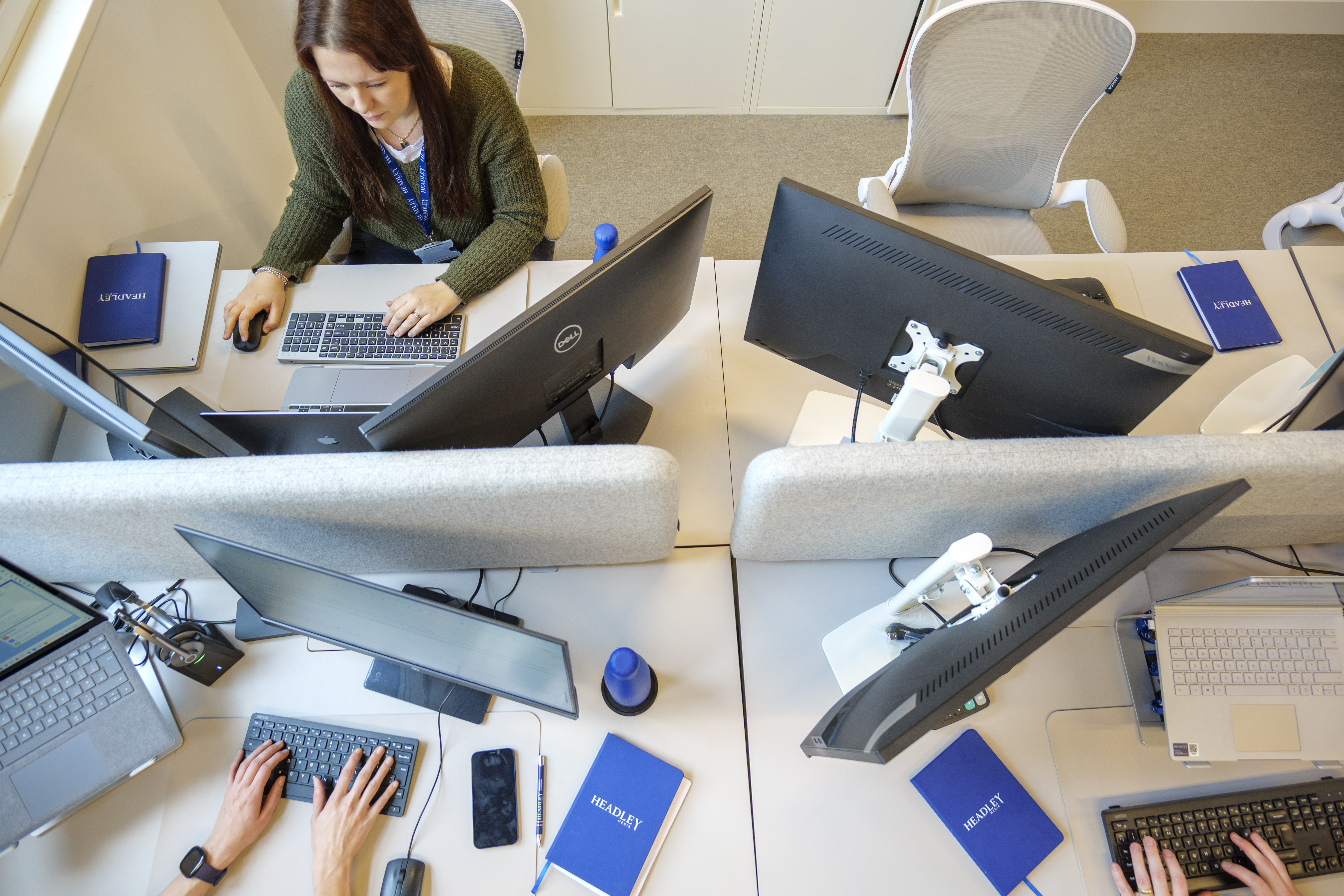 Photo of one of Headley Media's offices from above