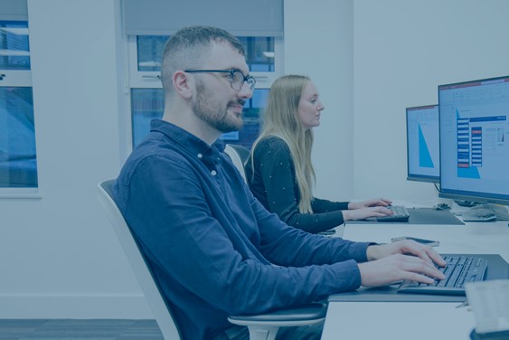 Headley Media colleagues working on lead generation campaigns for clients